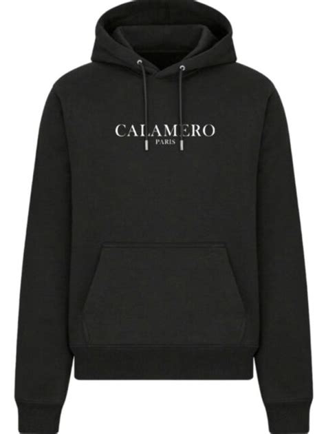 Calamero<br>Paris Logo Print Cotton Black T.